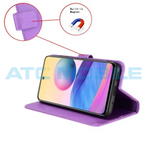 Pouzdro Shield4U T Phone 3 Pro 5G (2025) Diamond Texture otev&iacute;rac&iacute; fialov&eacute;