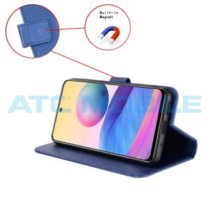 Pouzdro Shield4U T Phone 3 Pro 5G (2025) Diamond Texture otev&iacute;rac&iacute; modr&eacute;