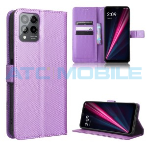Pouzdro Shield4U T Phone Pro 5G (2023) Diamond Texture otev&iacute;rac&iacute; fialov&eacute;