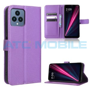 Pouzdro Shield4U T Phone 5G (2023) Diamond Texture otev&iacute;rac&iacute; fialov&eacute;
