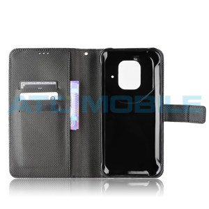 Pouzdro Shield4U Ulefone Armor 14 Diamond Texture otev&iacute;rac&iacute;, čern&eacute;