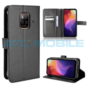 Pouzdro Shield4U Ulefone Armor 14 Diamond Texture otev&iacute;rac&iacute;, čern&eacute;