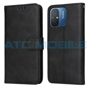 Pouzdro Shield4U Xiaomi Redmi 12C, 11A 4G Calf Texture čern&eacute;