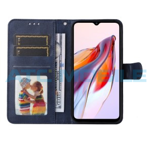 Pouzdro Shield4U Xiaomi Redmi 12C, 11A 4G Calf Texture modr&eacute;