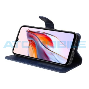 Pouzdro Shield4U Xiaomi Redmi 12C, 11A 4G Calf Texture modr&eacute;
