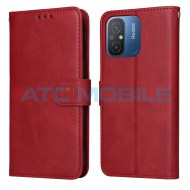 Pouzdro Shield4U Xiaomi Redmi 12C, 11A 4G Calf Texture červen&eacute;