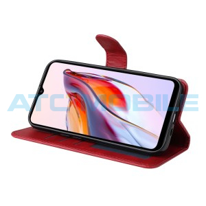 Pouzdro Shield4U Xiaomi Redmi 12C, 11A 4G Calf Texture červen&eacute;