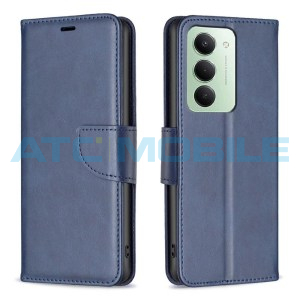 Pouzdro Shield4U Xiaomi Redmi 15 5G Lambskin Texture otev&iacute;rac&iacute; modr&eacute;