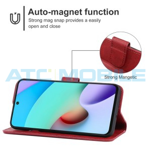 Pouzdro Shield4U Xiaomi Redmi Note 11 4G otev&iacute;rac&iacute; červen&eacute;
