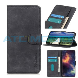 Pouzdro Shield4U Xiaomi Redmi Note 11 5G Retro Texture otev&iacute;rac&iacute; čern&eacute;
