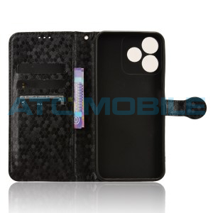Pouzdro Shield4U ZTE Blade V50S Honeycomb otev&iacute;rac&iacute; čern&eacute;
