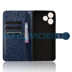 Pouzdro Shield4U ZTE Blade V50S Honeycomb otev&iacute;rac&iacute; modr&eacute;