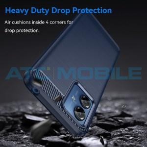 Shield4U Carbon Fiber Case Motorola Moto G14 4G modr&yacute;