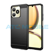 Shield4U Carbon Fiber Case Realme Note 50 (RMX3834) čern&eacute;