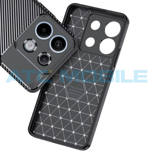 Shield4U Carbon Fiber Case Xiaomi Redmi Note 13 Pro+ čern&yacute;