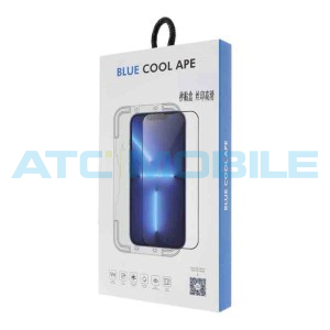 Tvrzen&eacute; sklo Shield4U iPhone 14 Pro Max Full-Glue čern&eacute; 2,5D s aplik&aacute;torem
