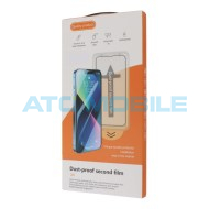 Tvrzen&eacute; sklo Shield4U iPhone 16 Pro, iPhone 17 Full-Glue čern&eacute; 2,5D s aplik&aacute;torem