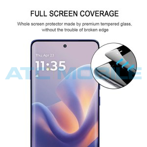 Tvrzen&eacute; sklo Shield4U 3D Curved Edge Motorola Edge 60 Pro (XT2507) FullScreen, čern&eacute;