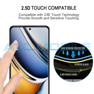 Tvrzen&eacute; sklo Shield4U Realme 11 Pro 5G (RMX3771), 11 Pro+ (RMS3741) čern&eacute; (pln&eacute; kryt&iacute; a lepen&iacute;)