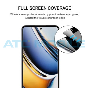 Tvrzen&eacute; sklo Shield4U Realme 11 Pro 5G (RMX3771), 11 Pro+ (RMS3741) čern&eacute; (pln&eacute; kryt&iacute; a lepen&iacute;)