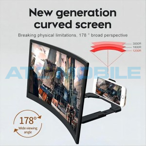 Stoj&aacute;nek se zvět&scaron;ovac&iacute;m zakřiven&yacute;m sklem Shield4U (Magnifier Phone Projection) 12