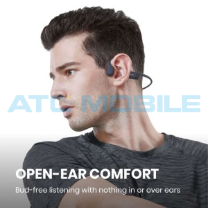 Shokz OpenRun bluetooth sluch&aacute;tka před u&scaron;i, čern&aacute; (USB-C)