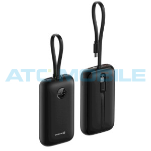 Powerbanka SWISSTEN VOLTBOX 35W 10000 mAh s integrovan&yacute;mi kabely (USB-C, Lightning)