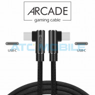 Kabel SWISSTEN ARCADE USB-C / USB-C 1,2m, čern&yacute;