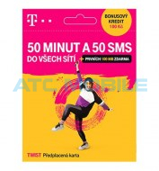TWIST SIM karta s kreditem 100 Kč  