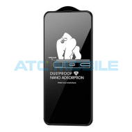 Tvrzen&eacute; sklo WEKOME Nano Dustproof iPhone 15, 16 čern&eacute;