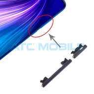 Bočn&iacute; tlač&iacute;tka Xiaomi Redmi Note 8 Pro čern&aacute;