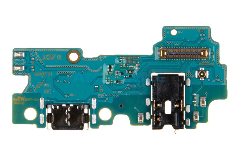 SGA225-USBMODO Displej + dotyk + kryt Samsung Galaxy A22 4G (SM-A225) čern&yacute;
