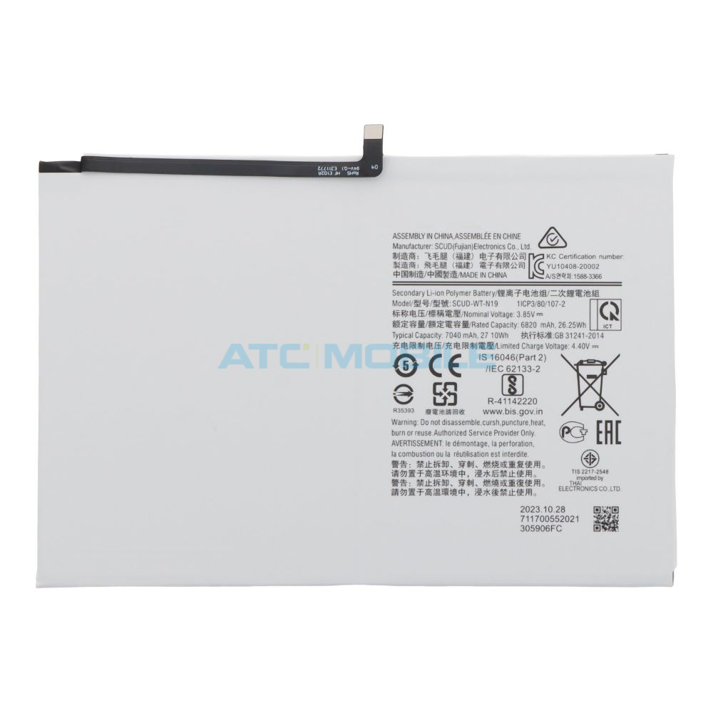 SGT505-BATO Displej + dotyk Samsung Galaxy Tab A7 10.4" (SM-T500, T503, T505, T509) černý