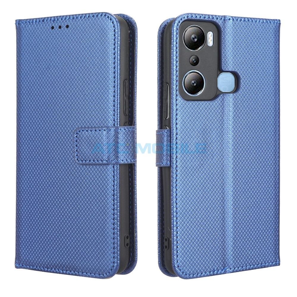 ATC-BOOK-INFH20iBL Pouzdro Shield4U Infinix Hot 20i (X665E) Diamond Texture otev&iacute;rac&iacute;, čern&eacute;