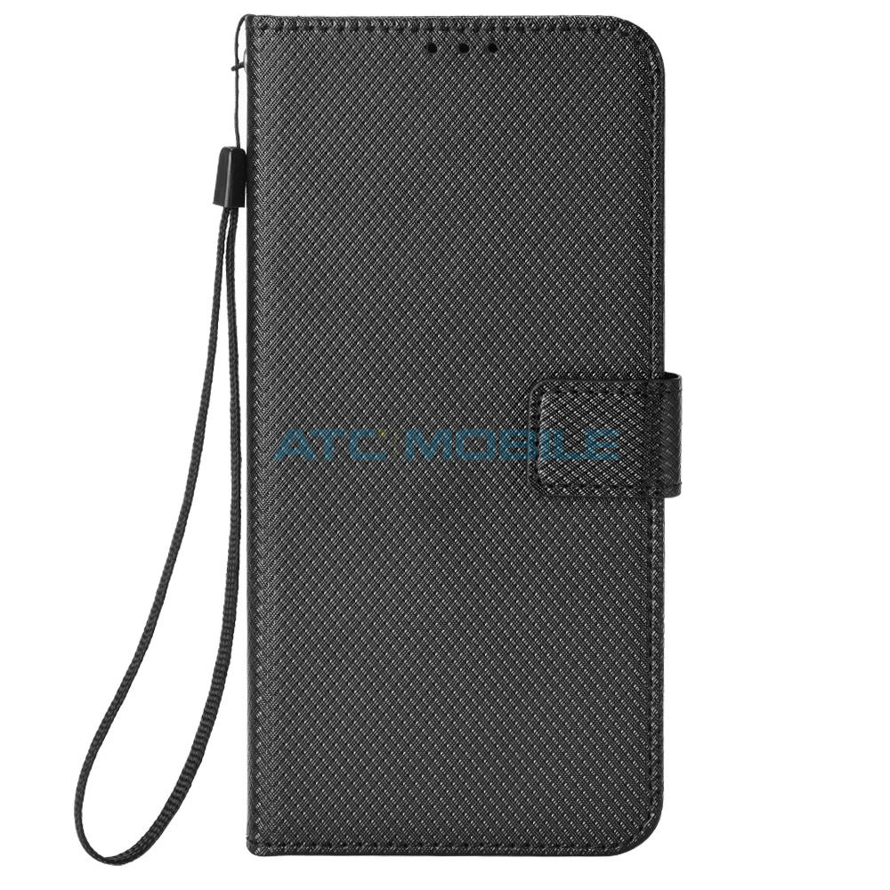 ATC-BOOK-INFH30iBK Pouzdro Shield4U Infinix Hot 30i (X669D) Diamond Texture otev&iacute;rac&iacute; modr&eacute;