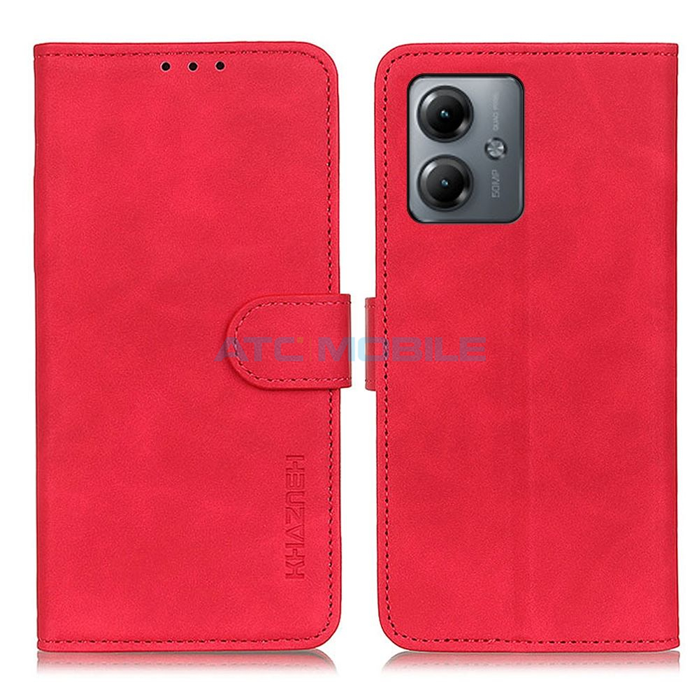 ATC-BOOK-MMG14RD Pouzdro Shield4U Motorola Moto G14 4G Retro Texture otevírací modrý