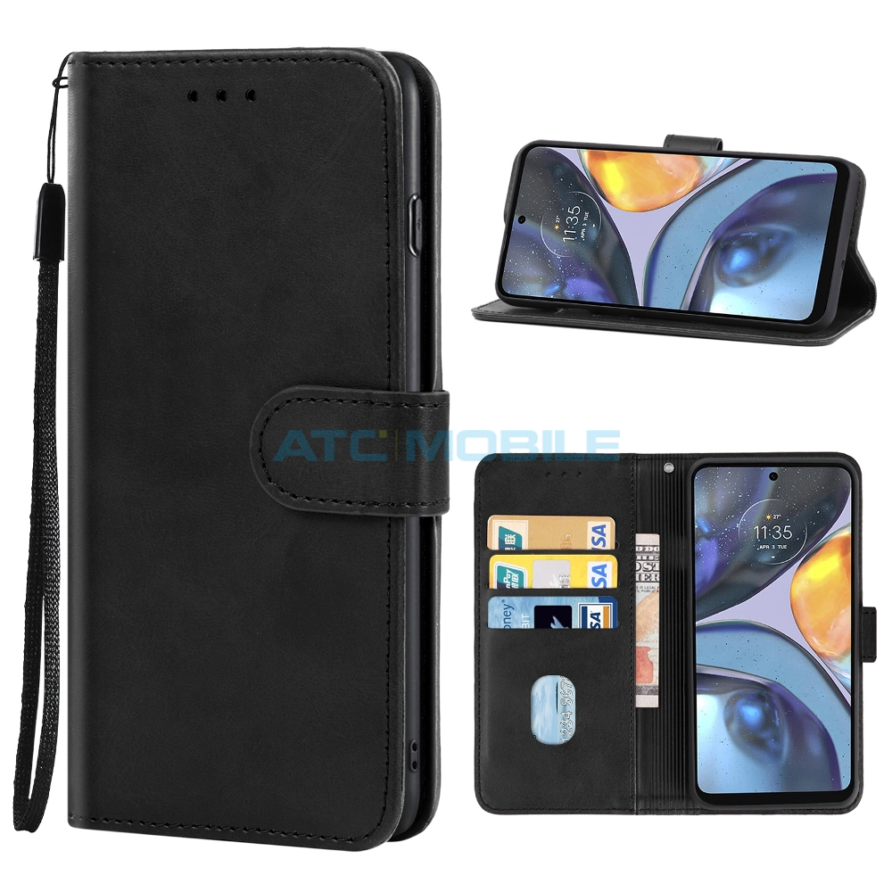 Pouzdro Shield4U Motorola Moto G22 (XT2231), Moto E32s (XT2229) otevírací černé Pouzdro Shield4U Motorola Moto G22 (XT2231), Moto E32s (XT2229) otevírací černé
