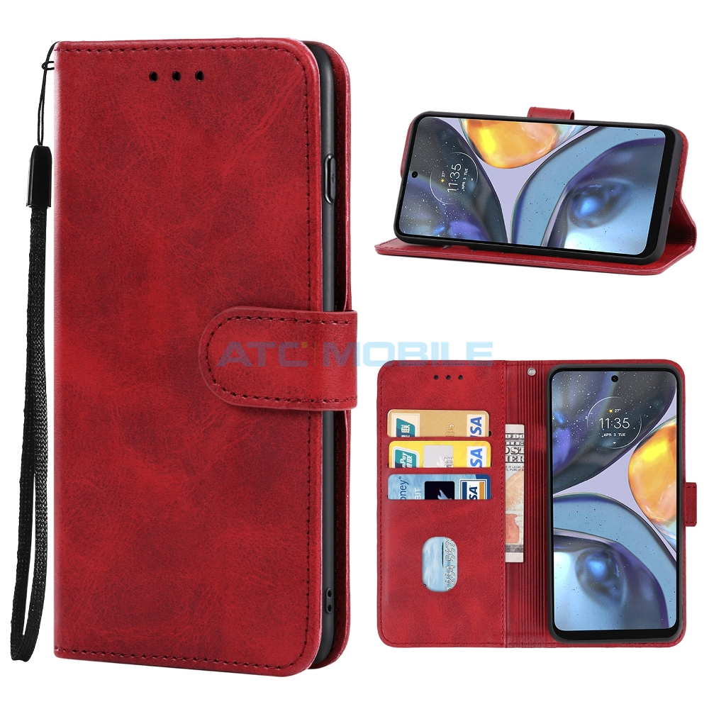 ATC-BOOK-MMG22RD Pouzdro Shield4U Motorola Moto G22 (XT2231), Moto E32s (XT2229) otevírací černé