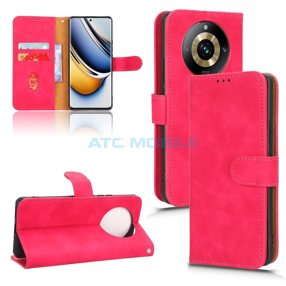 Pouzdro Shield4U Realme 11 Pro 5G (RMX3771), 11 Pro+ 5G (RMX3741) Skin Feel otevírací červené Pouzdro Shield4U Realme 11 Pro 5G (RMX3771), 11 Pro+ 5G (RMX3741) Skin Feel otevírací červené