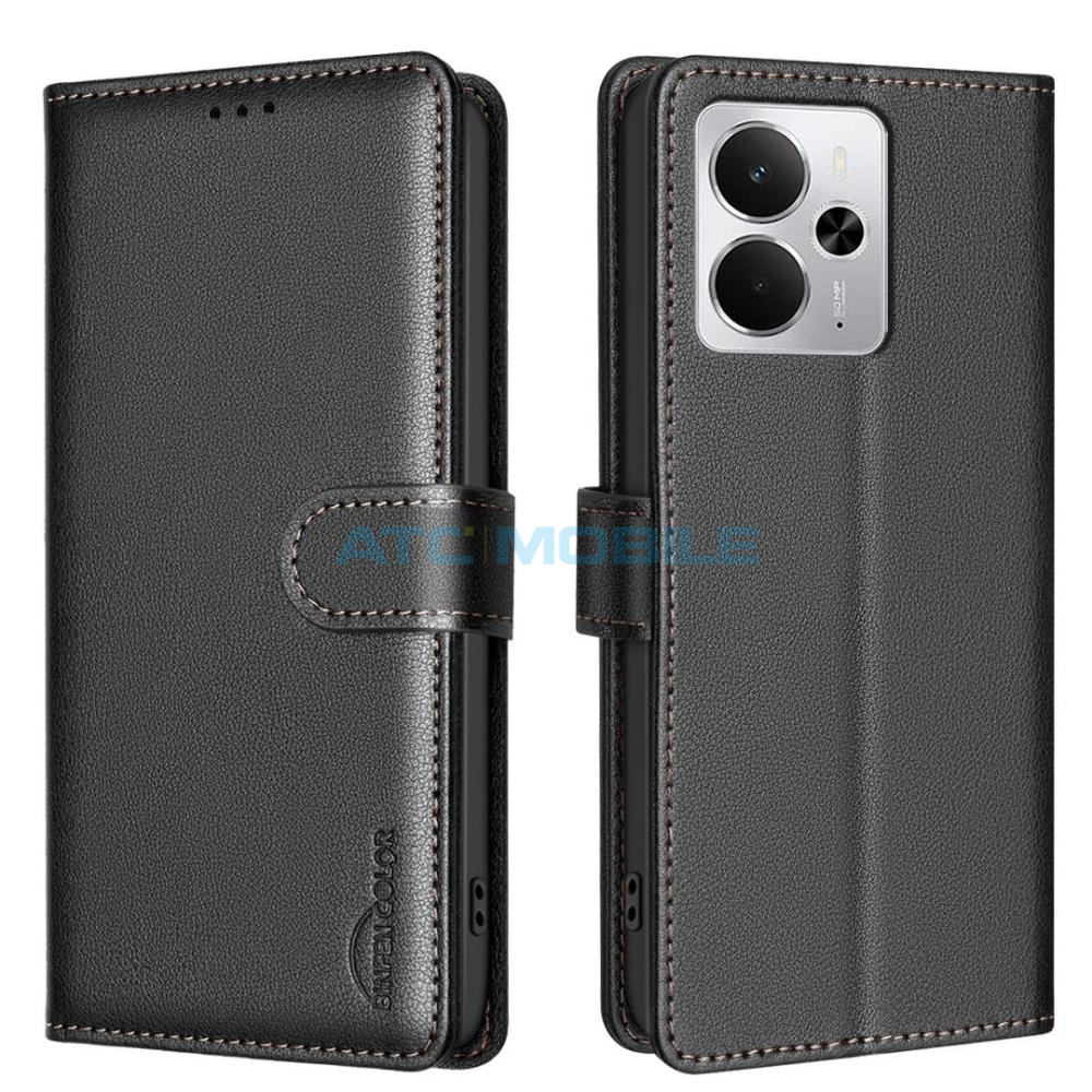 ATC-BOOK-REAL145GBK Tvrzené sklo PINWUYO Realme 14 5G černé, 2,5D