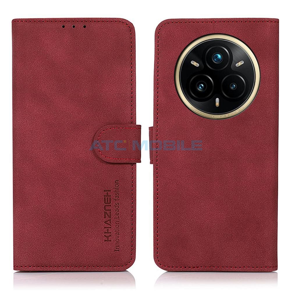 ATC-BOOK-REAL14PMRD Shockproof Flannel Shield4U kryt Realme 14 Pro 5G (RMX5056) červen&yacute;