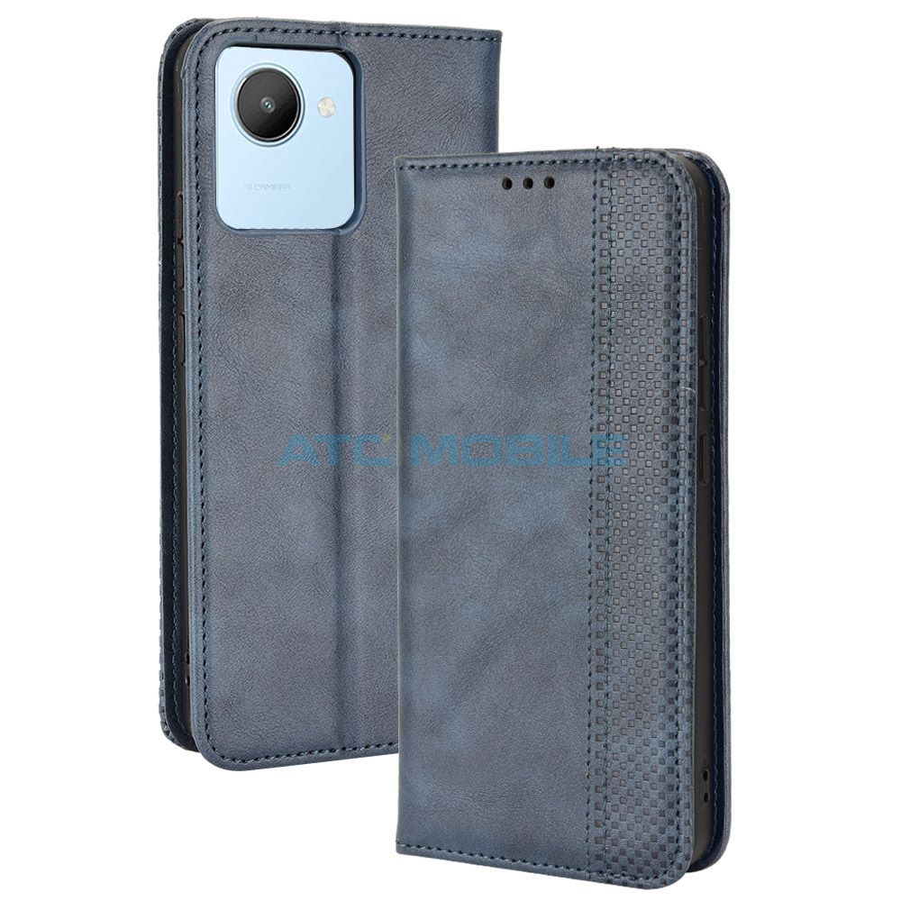 ATC-BOOK-REALC30MBL Pouzdro Shield4U Realme C30 Magnetic Buckle Texture otev&iacute;rac&iacute; červen&eacute;