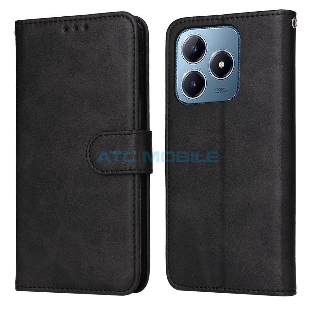 Pouzdro Shield4U Realme Note 60 (RMX3933), C61, C63 (RMX3939) Classic Calf černé Pouzdro Shield4U Realme Note 60 (RMX3933), C61, C63 (RMX3939) Classic Calf černé