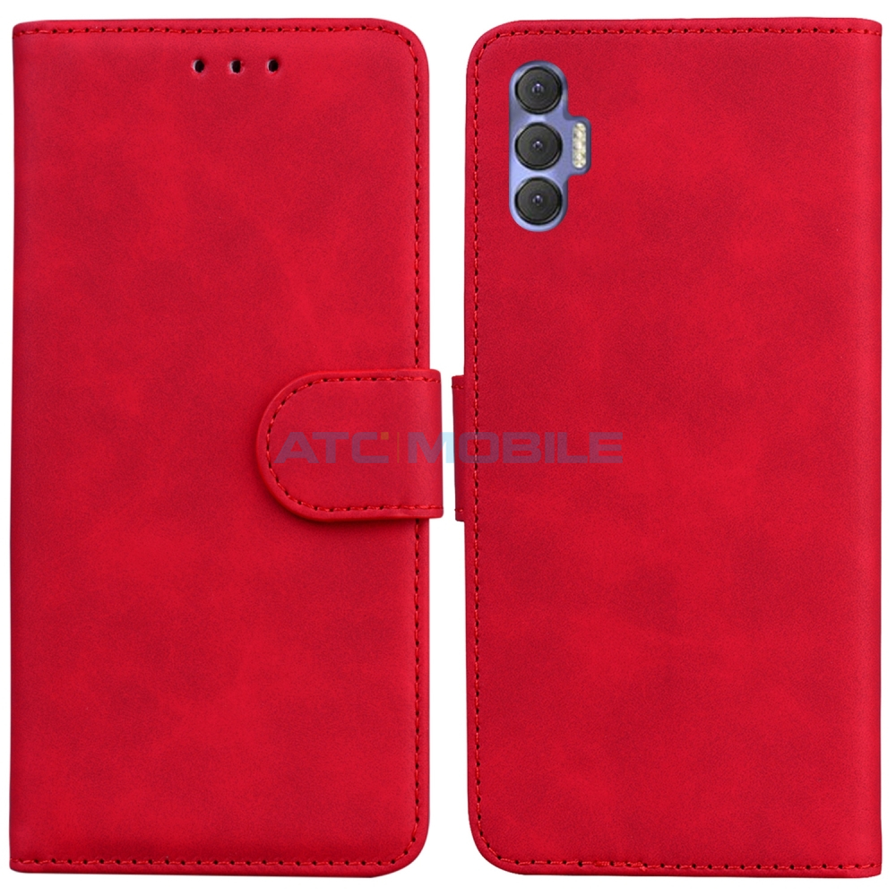 Pouzdro Shield4U Tecno Spark 8 Pro otevírací červené Pouzdro Shield4U Tecno Spark 8 Pro otevírací červené