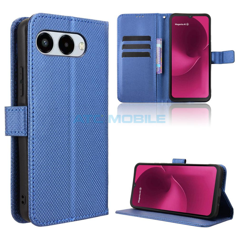 ATC-BOOK-TPH35GBL Pouzdro Shield4U T Phone 3 5G (2025) Diamond Texture otevírací černé
