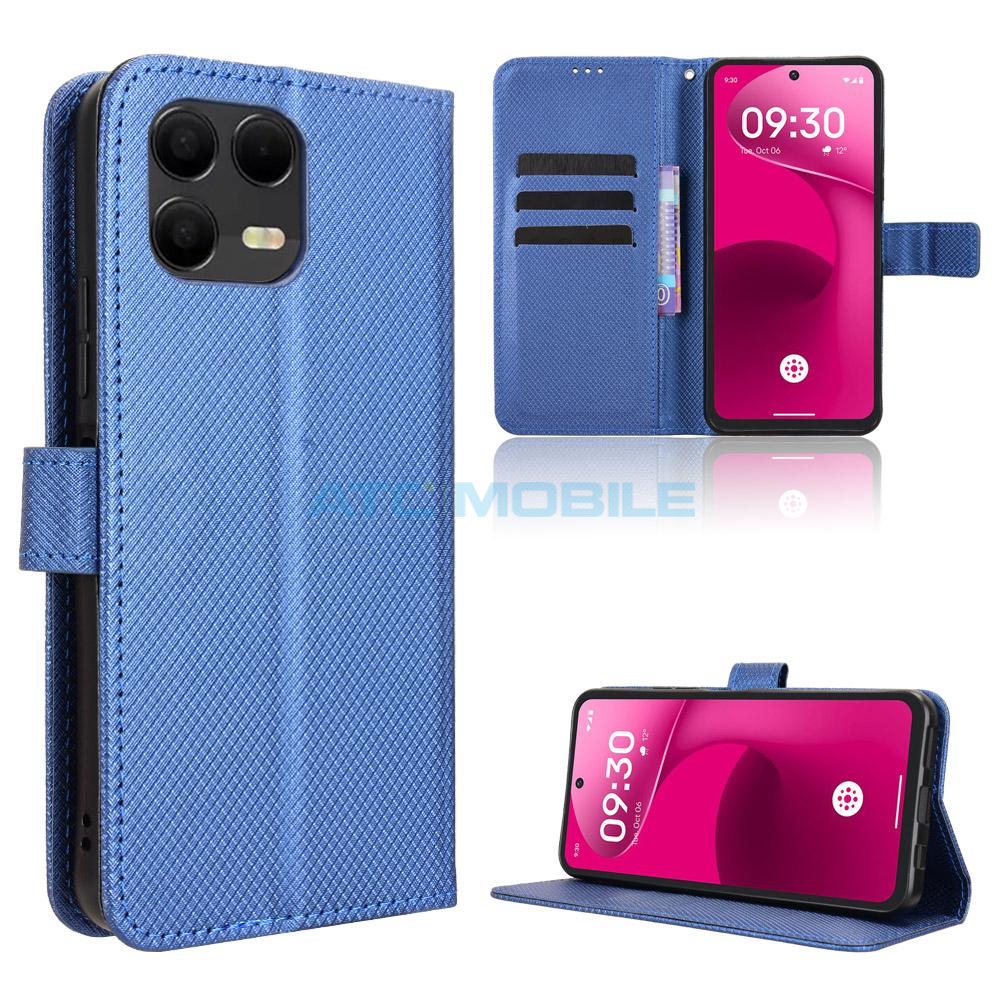ATC-BOOK-TPH3P5HBL Pouzdro Shield4U T Phone 3 Pro 5G (2025) Diamond Texture otev&iacute;rac&iacute; fialov&eacute;