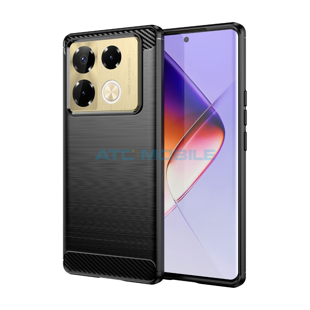 ATC-CARBONBC-INFN40PBK Tvrzen&eacute; sklo Shield4U Infinix Note 40 Pro (X6850) -nekryje celou plochu