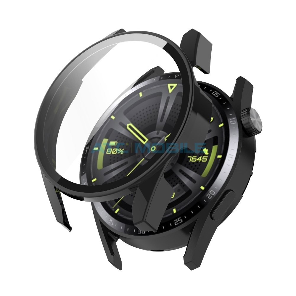 ATC-FCTG-HUAWGT342BK Přední ochranný kryt Shield4U Huawei Watch GT 3 (42mm) včetně ochranného skla růžový