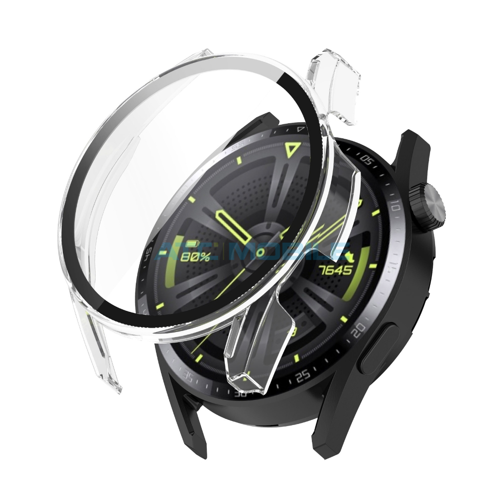 ATC-FCTG-HUAWGT346TR Předn&iacute; ochrann&yacute; kryt Shield4U Huawei Watch GT 3 (46mm) včetně ochrann&eacute;ho skla čern&yacute;
