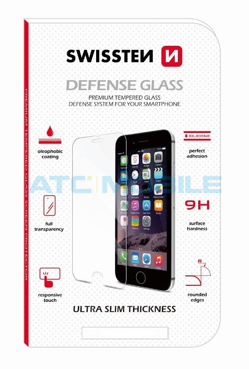 SWISS-GLASS-SMJ500 Tvrzen&eacute; sklo SWISSTEN Ultra Durable 3D Huawei Y5 2018 (DRA-L21), čern&eacute;